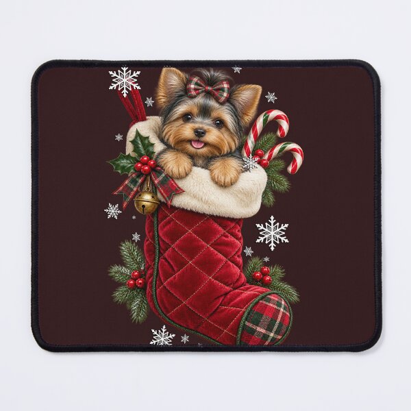 Item preview, Yorkie Christmas Stocking Cute Yorkshire Terrier Dog Holiday Gift designed and sold by Cute & Sassy Custom Gifting Boutiques.