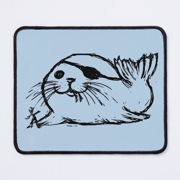 Item preview, cute pirate seal cyclops seal designed and sold by MiraNomegusta.