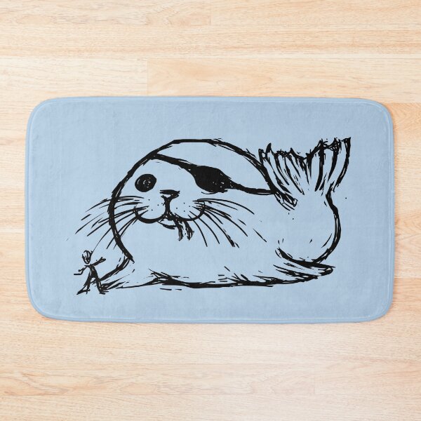 Item preview, cute pirate seal cyclops seal designed and sold by MiraNomegusta.