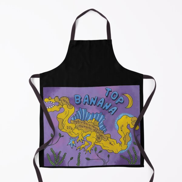 Item preview, ‘Top Banana’ Bright and Bold Acrylic Spinosaurus Painting designed and sold by FoulfaeriePrint.