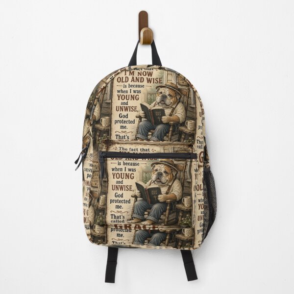 Item preview, Old and Wise Bulldog Christian T-Shirt Art – God’s Grace Bible Porch Design designed and sold by TerScott.