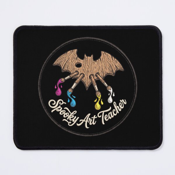 Item preview, Spooky Art Teacher Bat Wooden Paint Palette Brushes Halloween designed and sold by TeNovaStudio.