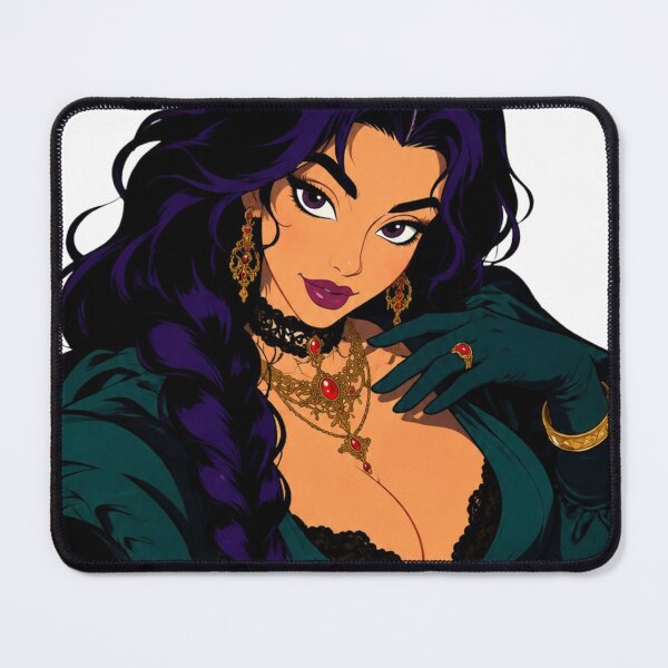 Item preview, Gothic Sorceress Pin-Up – Retro Cartoon Femme Fatale designed and sold by Hollow Moon Studios..