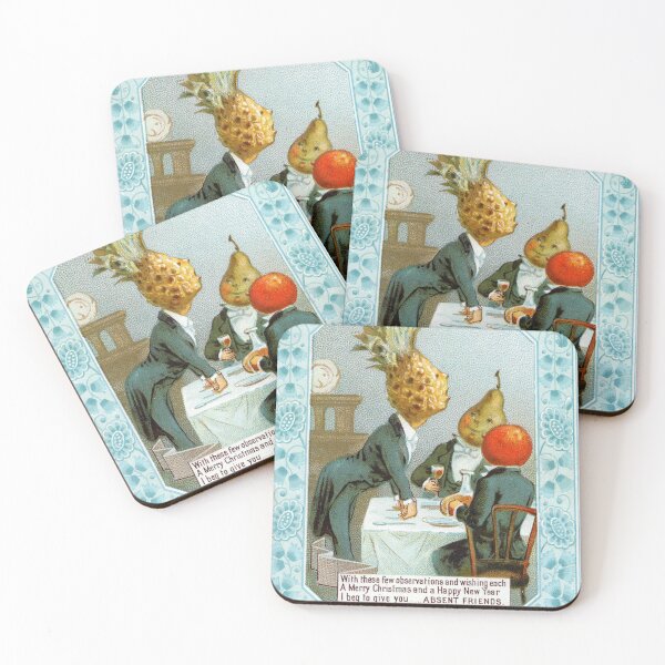 Item preview, Weird Victorian Christmas Fruit People designed and sold by forgottenbeauty.