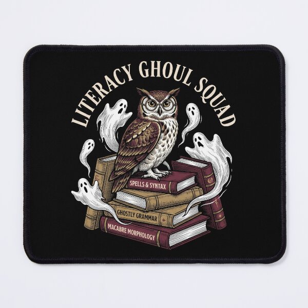 Item preview, Literacy Ghoul Squad English Teacher Owl Stack Of Books Halloween designed and sold by TeNovaStudio ⭐⭐⭐⭐⭐.