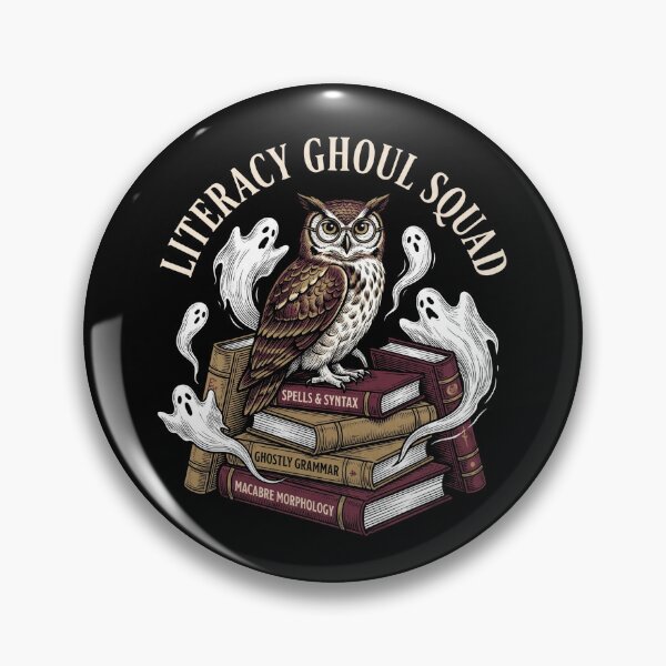 Item preview, Literacy Ghoul Squad English Teacher Owl Stack Of Books Halloween designed and sold by TeNovaStudio ⭐⭐⭐⭐⭐.