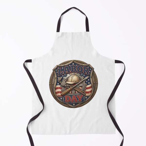Item preview, Rugged Industrial Labor Day Shirt - Riveted Gear Badge Tee designed and sold by relso.