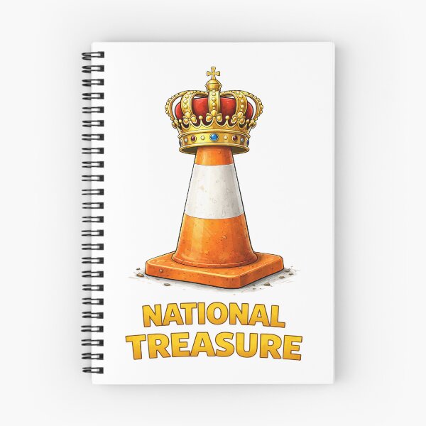 Item preview, National Treasure Funny Traffic Cone Crown Humor Design. designed and sold by The-T-In-Retro.