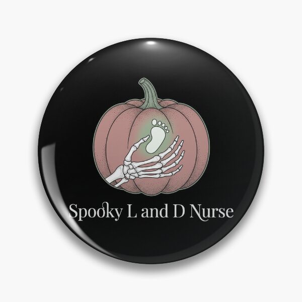 Item preview, Spooky L And D Nurse Labor Delivery Halloween Pumpkin Skeleton designed and sold by TeNovaStudio ⭐⭐⭐⭐⭐.