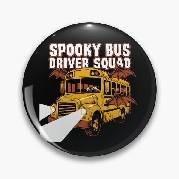 Artikelvorschau, Gruseliger Schulbus mit Skelett-Fledermausflügeln und Busfahrer-Team zu Halloween entworfen und verkauft von TeNovaStudio ⭐⭐⭐⭐⭐.