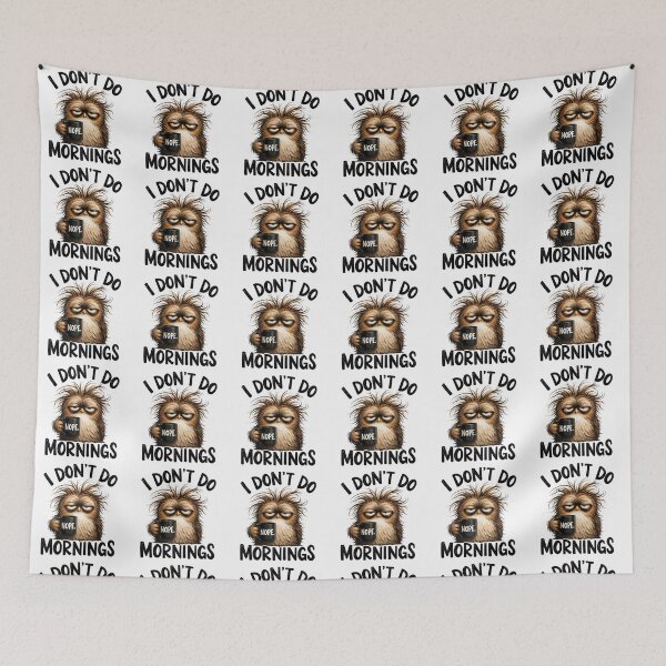 Item preview, I don’t do mornings (funny) designed and sold by Gemstyles.