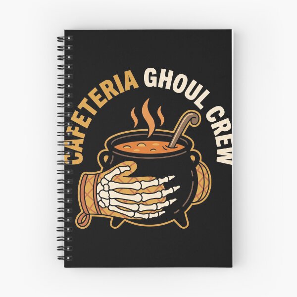 Item preview, Equipo de fantasmas de la cafetería, señora del almuerzo de Halloween, caldero esquelético designed and sold by TeNovaStudio ⭐⭐⭐⭐⭐.