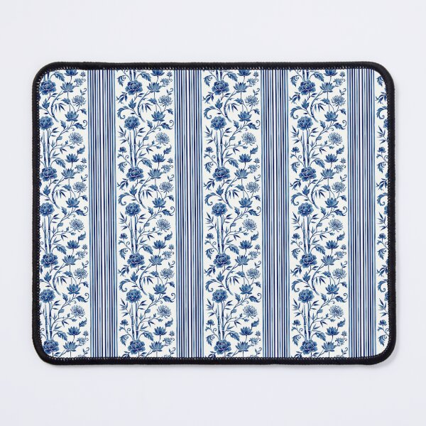 Item preview, Blue and white floral pattern with Chinoiserie flare designed and sold by Miller Designs Print & Pattern.