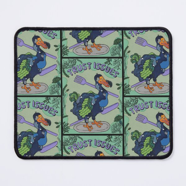Item preview, ‘Trust Issues’ Bright and Bold Acrylic Dodo Painting designed and sold by FoulfaeriePrint.