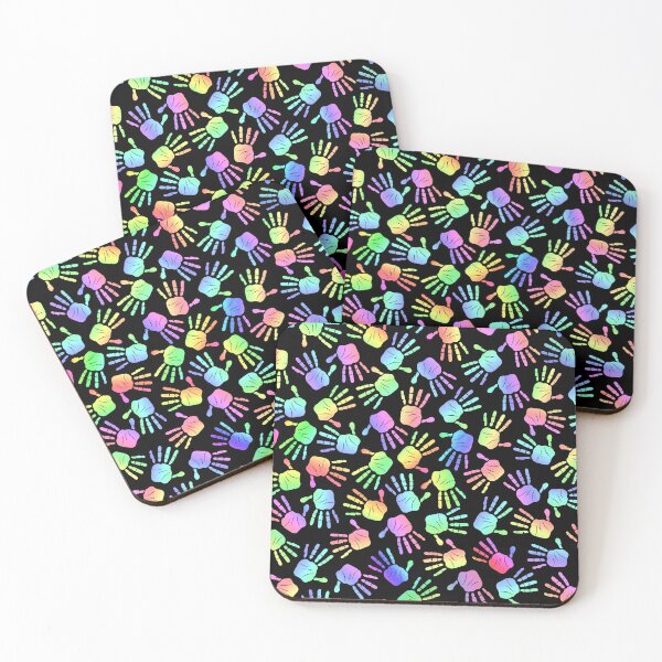 Item preview, Colorful Hand Prints Pattern designed and sold by Sartoris Art.