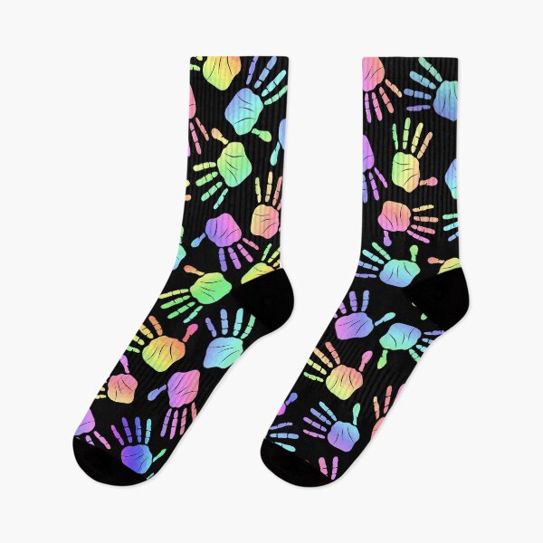 Item preview, Colorful Hand Prints Pattern designed and sold by Sartoris Art.