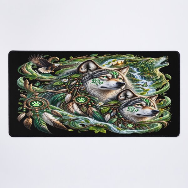 Item preview, Nature Wolves – Guardians of the Enchanted Wild designed and sold by TroviTutto.