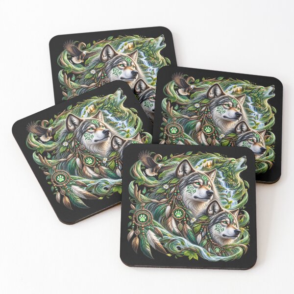 Item preview, Nature Wolves – Guardians of the Enchanted Wild designed and sold by TroviTutto.