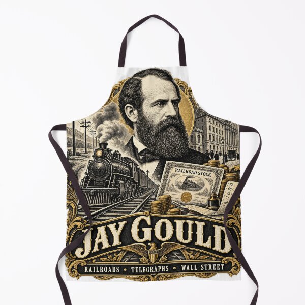 Item preview, Jay Gould — Railroads, Telegraphs & Wall Street — Gilded Age Robber Baron designed and sold by Past in Threads.