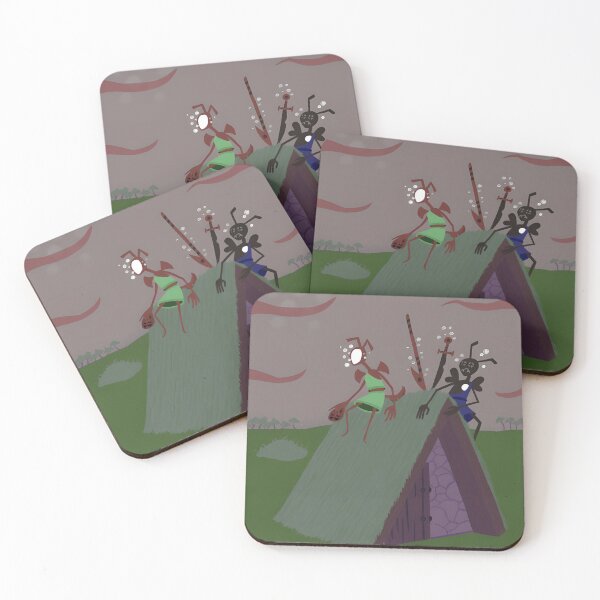 Item preview, Whimsical Ant Adventure Scene designed and sold by Catsi-Nook-Art.
