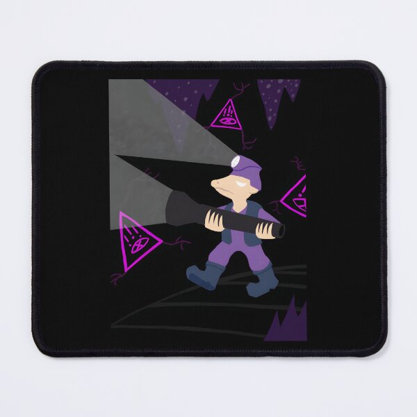 Item preview, Adventurous Miner with Flashlight in Dark Cavern designed and sold by Catsi-Nook-Art.