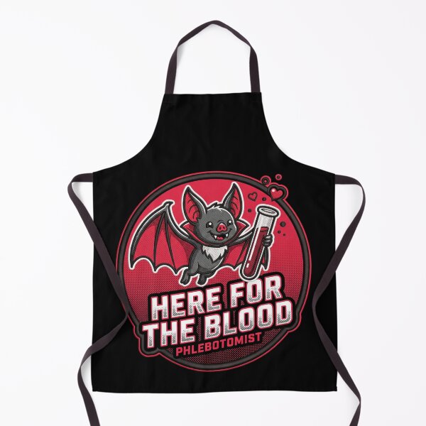 Item preview, Here For The Blood Phlebotomist Vampire Bat Test Tube Halloween designed and sold by TeNovaStudio ⭐⭐⭐⭐⭐.