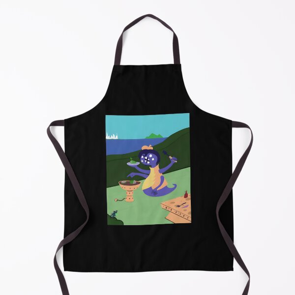 Item preview, Whimsical Creature Preparing Gourmet Dish designed and sold by Catsi-Nook-Art.