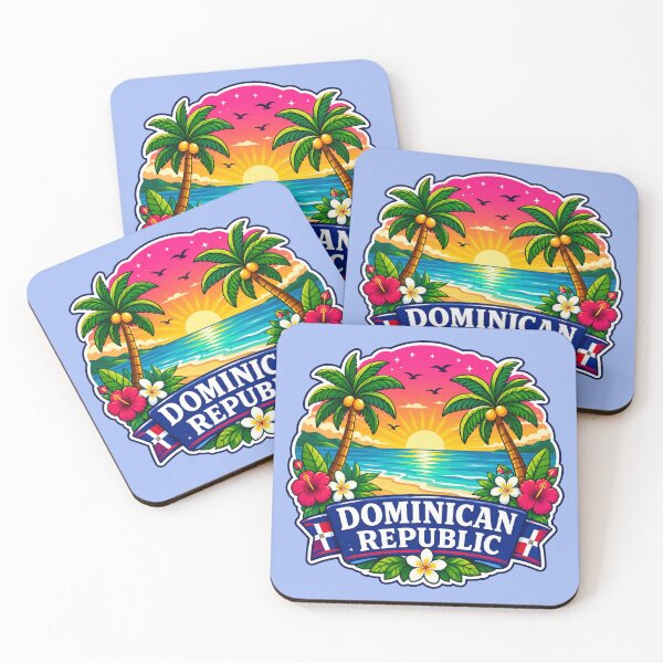 Item preview, Dominican Republic - Tropical Caribbean Beach Sunset: designed and sold by Myra365Art.