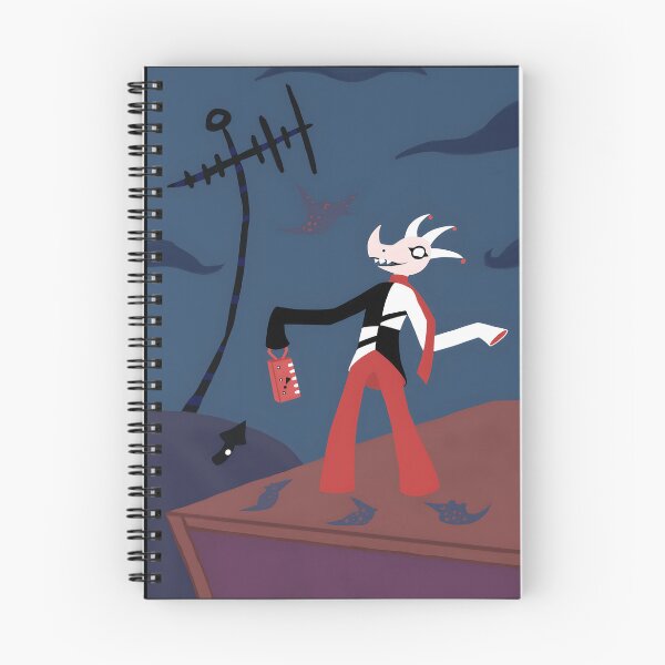 Item preview, Whimsical Creature in Midnight Landscape designed and sold by Catsi-Nook-Art.