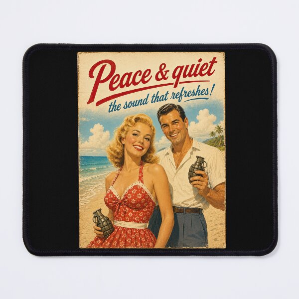 Item preview, Peace And Quiet The Sound That Refreshes Vintage Poster designed and sold by obstinator.