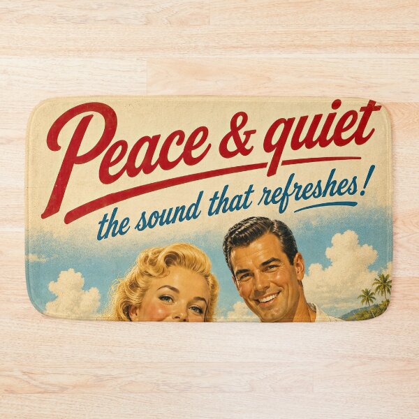 Item preview, Peace And Quiet The Sound That Refreshes Vintage Poster designed and sold by obstinator.