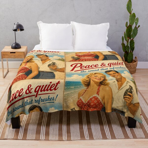 Item preview, Peace And Quiet The Sound That Refreshes Vintage Poster designed and sold by obstinator.