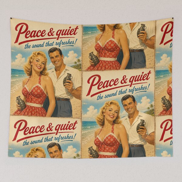 Item preview, Peace And Quiet The Sound That Refreshes Vintage Poster designed and sold by obstinator.