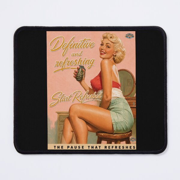 Item preview, Definitive And Refreshing Vintage Grenade Pin Up Poster designed and sold by obstinator.