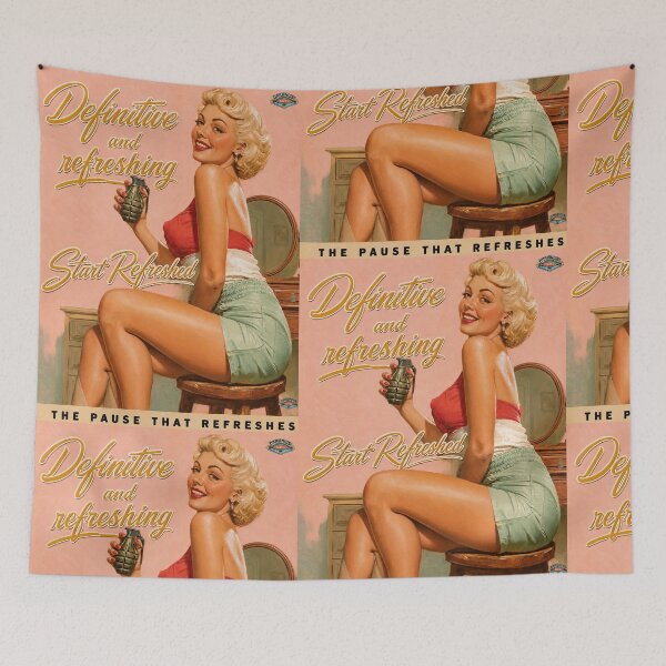 Item preview, Definitive And Refreshing Vintage Grenade Pin Up Poster designed and sold by obstinator.