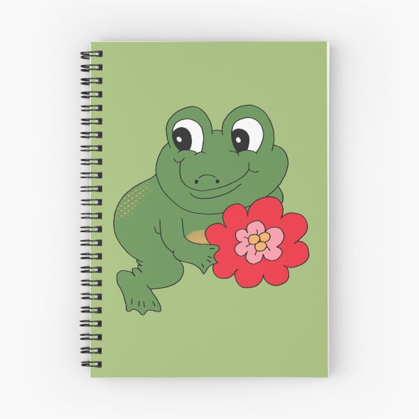 Item preview, Froggy with Flower (Red) designed and sold by yellowflowerhut.