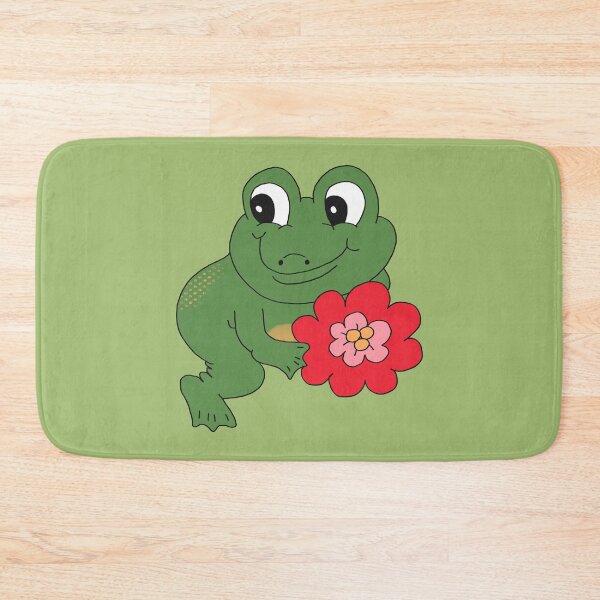 Item preview, Froggy with Flower (Red) designed and sold by yellowflowerhut.