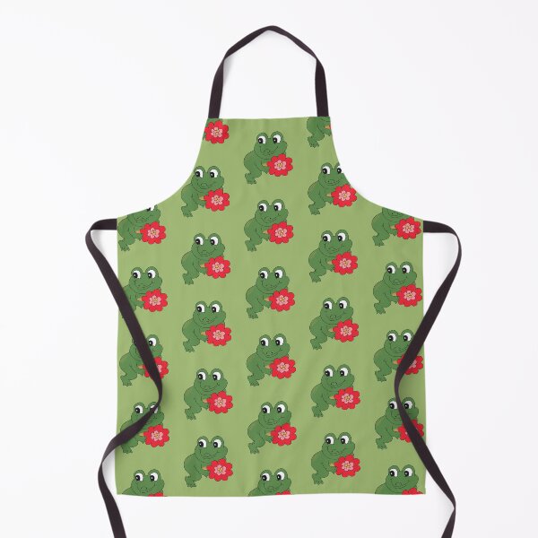 Item preview, Froggy with Flower (Red) designed and sold by yellowflowerhut.