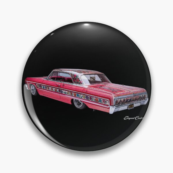 Item preview, 1964 Impala Gypsy Rose 3/4 rear no text Kustom, Hot Rod, Muscle Car designed and sold by Elegant Customs.