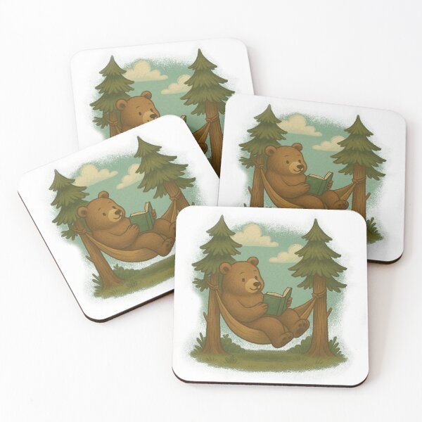 Item preview, Bear Reading in a Hammock designed and sold by Stayfrostybro.