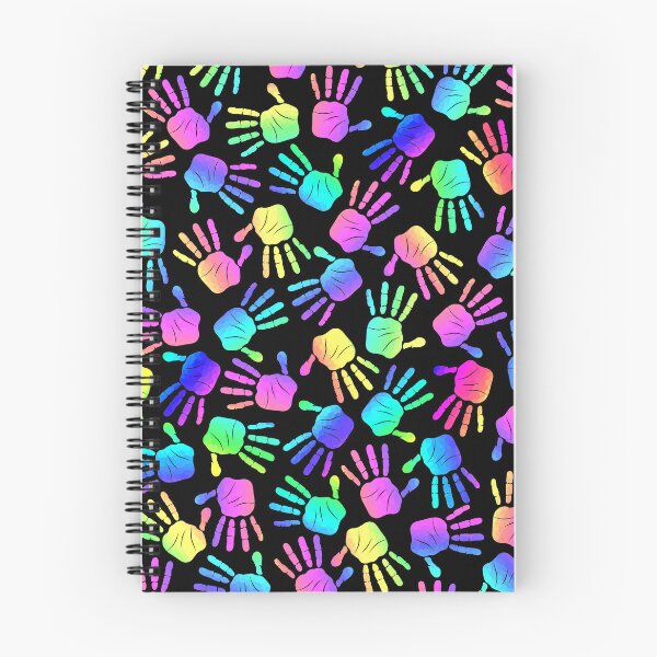Item preview, Rainbow Colors Hand Prints Pattern designed and sold by Sartoris Art.
