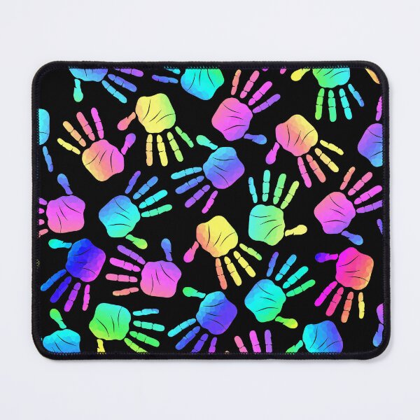 Item preview, Rainbow Colors Hand Prints Pattern designed and sold by Sartoris Art.