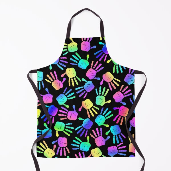 Item preview, Rainbow Colors Hand Prints Pattern designed and sold by Sartoris Art.