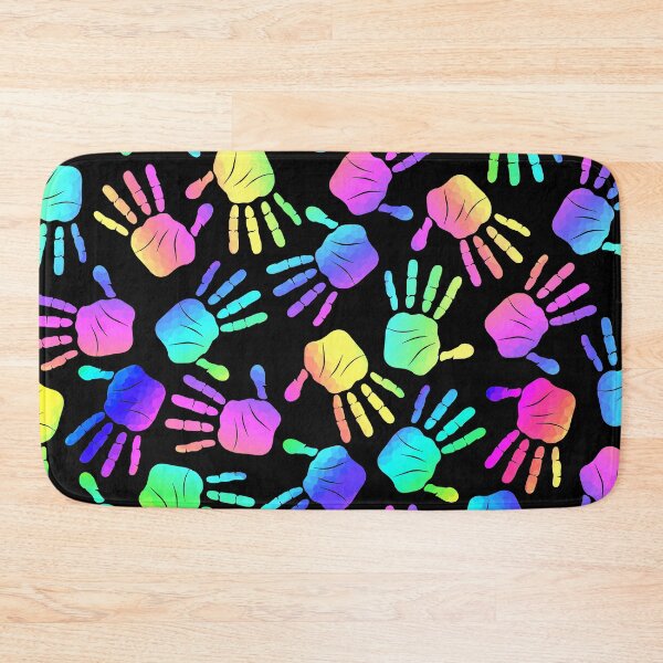 Item preview, Rainbow Colors Hand Prints Pattern designed and sold by Sartoris Art.