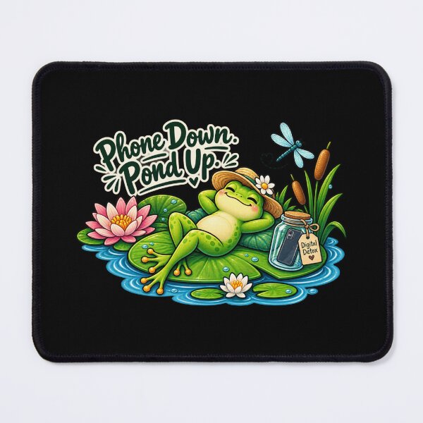 Item preview, Phone Down. Pond Up. – Funny Frog Digital Detox designed and sold by Animal Puns.