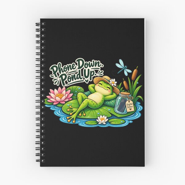 Item preview, Phone Down. Pond Up. – Funny Frog Digital Detox designed and sold by Animal Puns.