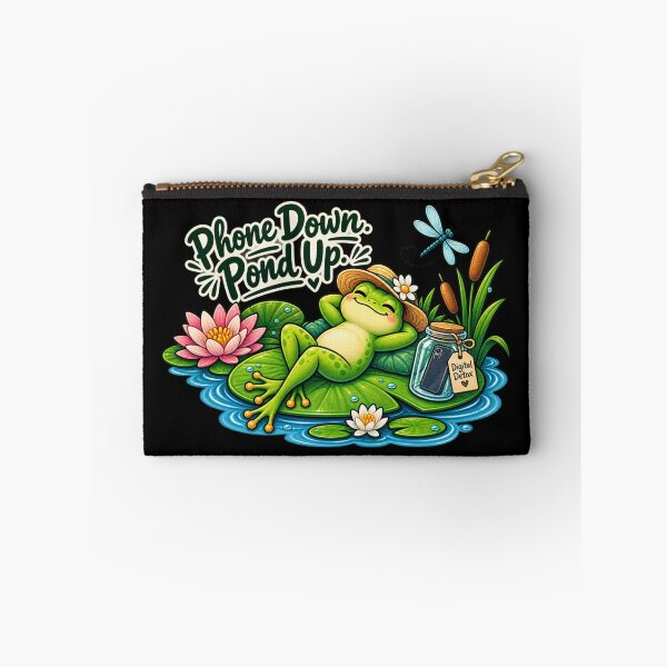 Item preview, Phone Down. Pond Up. – Funny Frog Digital Detox designed and sold by Animal Puns.