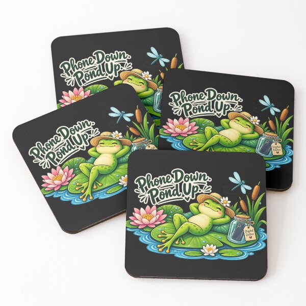 Item preview, Phone Down. Pond Up. – Funny Frog Digital Detox designed and sold by Animal Puns.