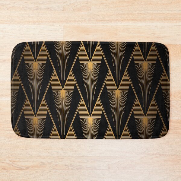 Item preview, Golden And Black Art Deco Ombre Sophisticated Pattern designed and sold by DEC02.