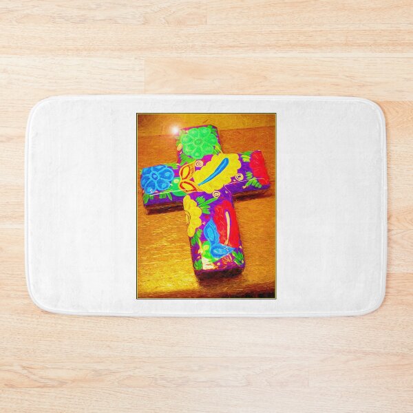 Item preview, Hand-Painted, Floral Folk, Mexican Cross, EPCOT, Mexico Pavilion, Walt Disney World designed and sold by AMacGPhilly.